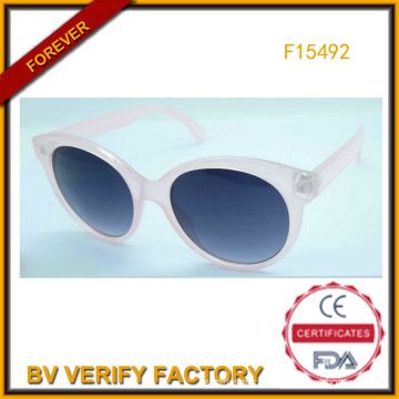 Gelée couleur Frame lunettes de soleil pour fille gros de la Chine (F15492)